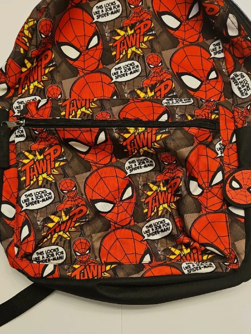 Marvel Spider-Man Red & Black Kids Backpack School Like New